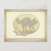 Carte postale vintage Black Cat (Dos)