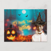 Carte Postale Vintage Black Witch Halloween Party (Devant)