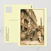 Carte Postale Vintage Blankenberge, Escalier des Lions (Devant / Derrière)