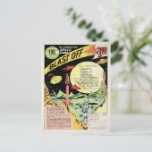 Carte Postale vintage Blast Off Game (Debout devant)