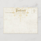 Carte postale vintage Bleu Bleu Papillon Botanique (Dos)