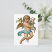 Carte Postale vintage "Blue Cherub" (Debout devant)