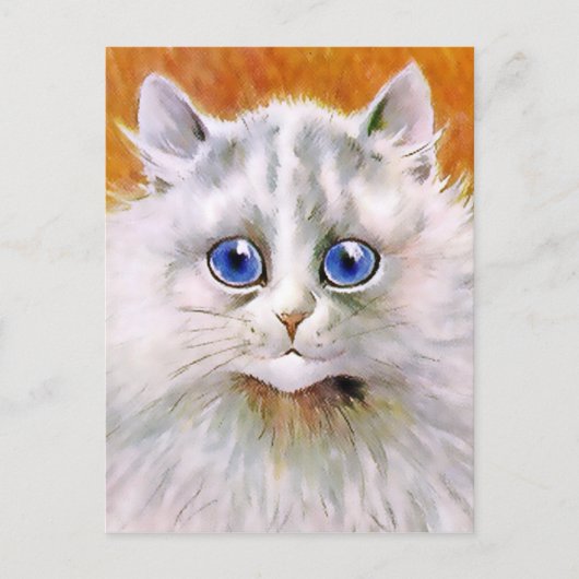Carte postale vintage Blue Eyed Cat (Devant)