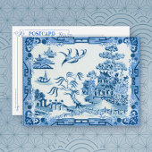 Carte postale vintage Blue Willow