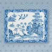 Carte postale vintage Blue Willow