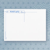 Carte postale vintage Blue Willow