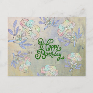 Carte Postale Vintage Blume