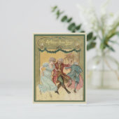 Carte postale vintage Bonne année (Debout devant)