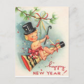 Carte Postale Vintage Bonne année (Devant)