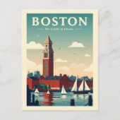 Carte Postale Vintage Boston (Devant)