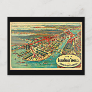 Carte postale Vintage Boston Art-24