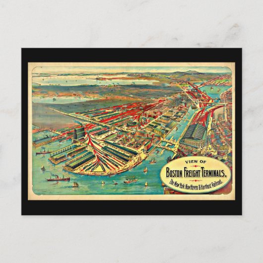 Carte postale Vintage Boston Art-24 (Devant)