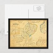Carte postale Vintage Boston Maps-10 (Devant / Derrière)