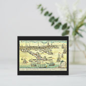 Carte postale Vintage Boston Maps-17 (Debout devant)