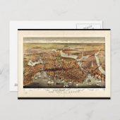 Carte postale Vintage Boston Maps-7 (Devant / Derrière)