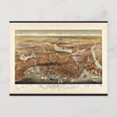 Carte postale Vintage Boston Maps-7 (Devant)