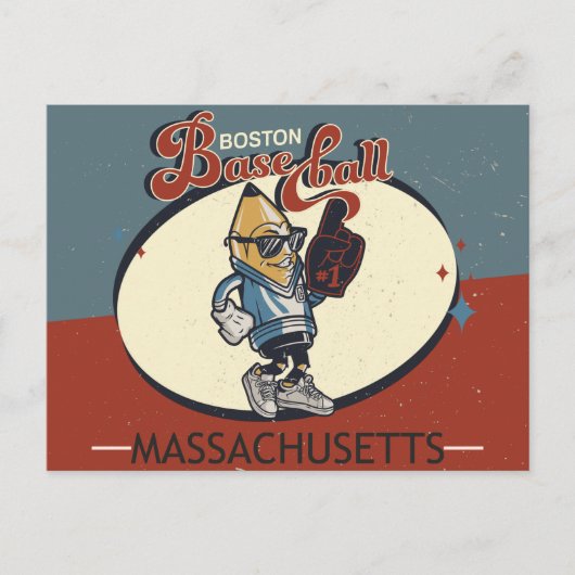 Carte Postale Vintage Boston, Massachusetts Baseball (Devant)