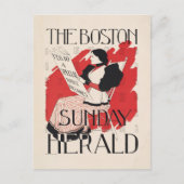 Carte Postale Vintage Boston Sunday Herald Women's Edition (Devant)