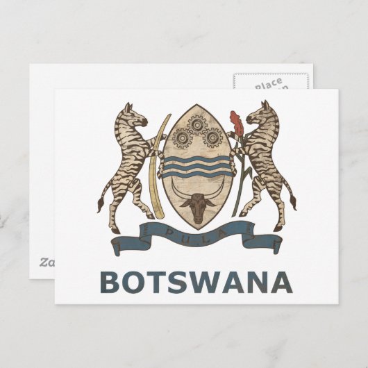 Carte Postale Vintage Botswana (Devant / Derrière)