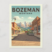 Carte Postale Vintage Bozeman Montana (Devant)