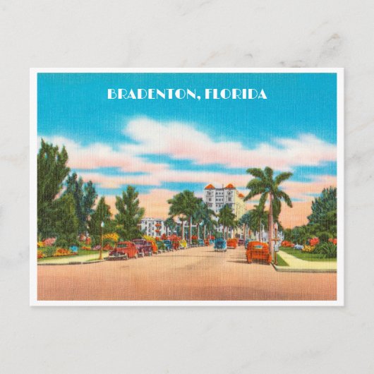 Carte Postale Vintage Bradenton, Floride (Devant)