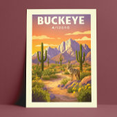 Carte Postale Vintage Buckeye Arizona