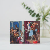 Carte postale vintage Bunny Show (Debout devant)