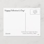 Carte postale vintage Bunny Valentine (Dos)