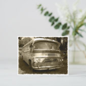 Carte Postale Vintage Bus (Debout devant)
