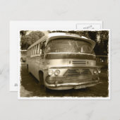 Carte Postale Vintage Bus (Devant / Derrière)