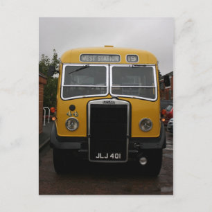 Carte Postale Vintage bus at Bishops Lydeard, Somerset