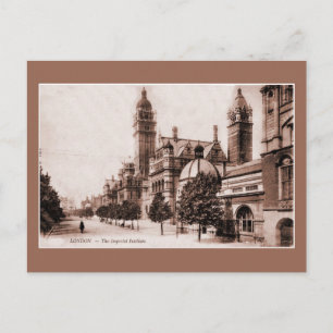 Carte Postale Vintage ca 1895 Londres L'Imperial Institute