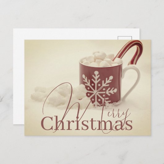 Carte Postale Vintage cacao Joyer Noël (Devant / Derrière)