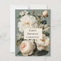 Vintage cadre floral avec crème et roses roses