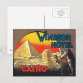 Carte Postale Vintage Caire Egypte (Devant / Derrière)