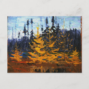 Carte Postale Vintage canadien Sauvage Tom Thomson Tamaracks