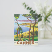 Carte Postale Vintage Cannes Côte d'azur (Debout devant)