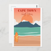 Carte Postale Vintage Cap Afrique du Sud Voyage (Devant / Derrière)
