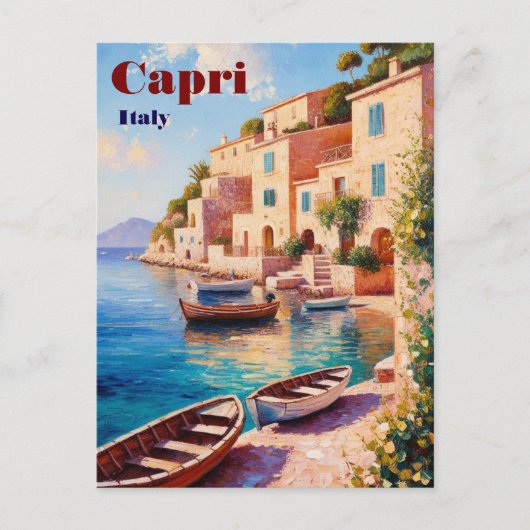 Carte postale vintage Capri Italie - Retro Medite (Devant)