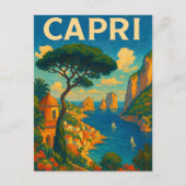 Carte Postale Vintage Capri Italie Voyage (Devant)