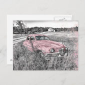 Carte Postale Vintage Car (Devant / Derrière)