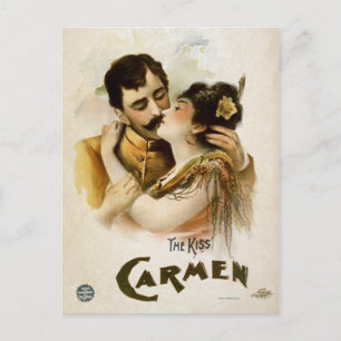 Carte Postale Vintage Carmen The Kiss