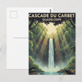 Carte postale vintage Cascade du Carbet (Devant / Derrière)