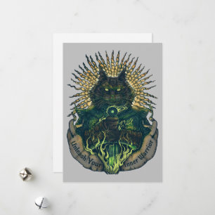Carte postale vintage Cat Knight