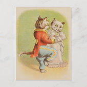 Carte postale vintage Cats Dancing (Devant)