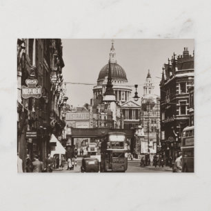 Carte Postale Vintage Central London Street