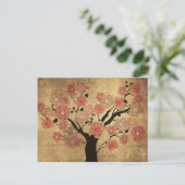 Carte postale vintage cerisier (Debout devant)