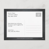 Carte postale vintage Chalkboard Holiday Carte pho (Dos)