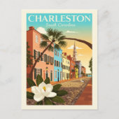 Carte Postale Vintage Charleston Caroline du Sud (Devant)