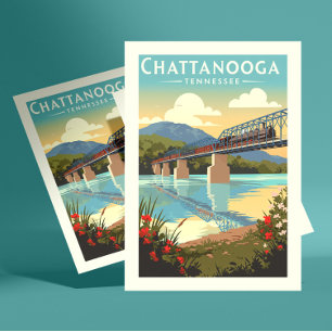 Carte Postale Vintage Chattanooga Tennessee